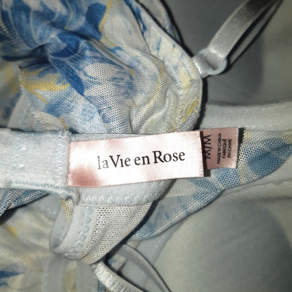 Blue & Yellow Floral La Vie En Rose Babydoll - Picture 9 of 9